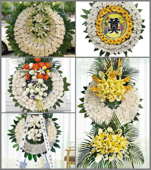 山西运城永济市卿头镇东长杆村花圈速递